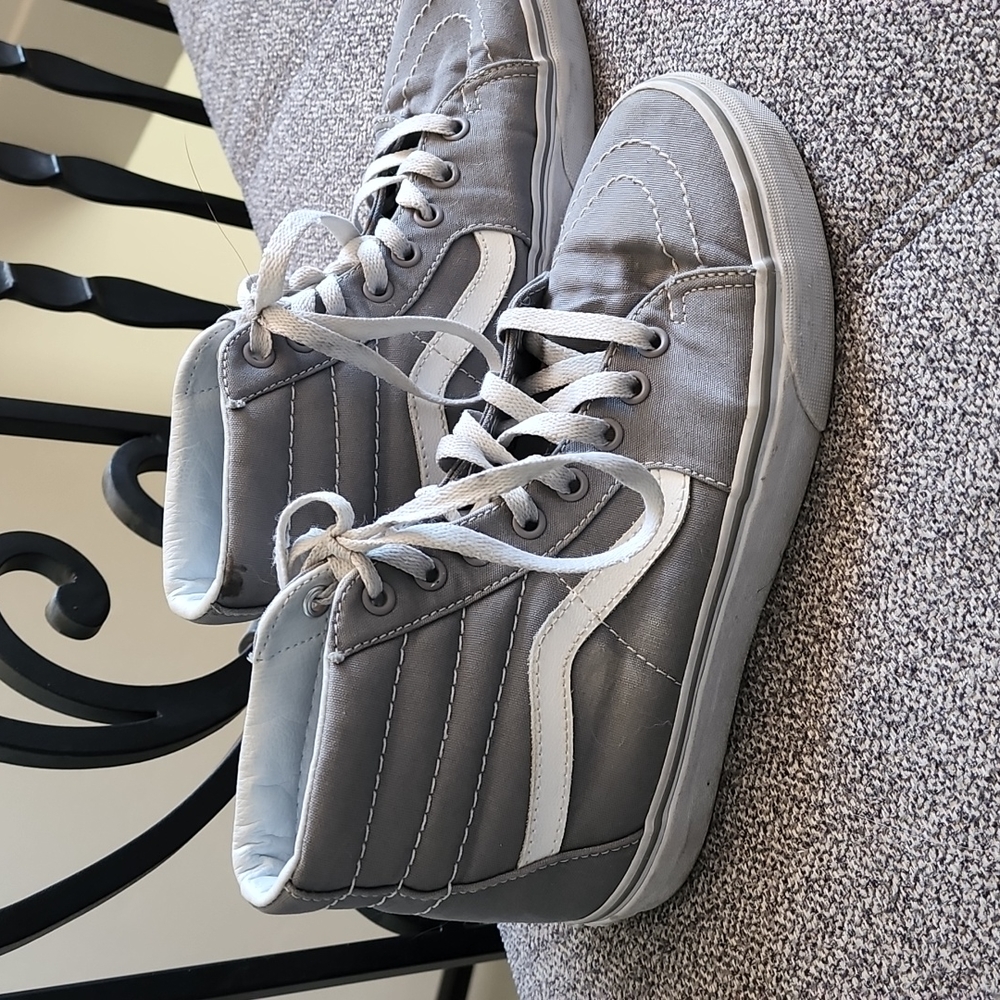 Gray High Top Van Sneakers